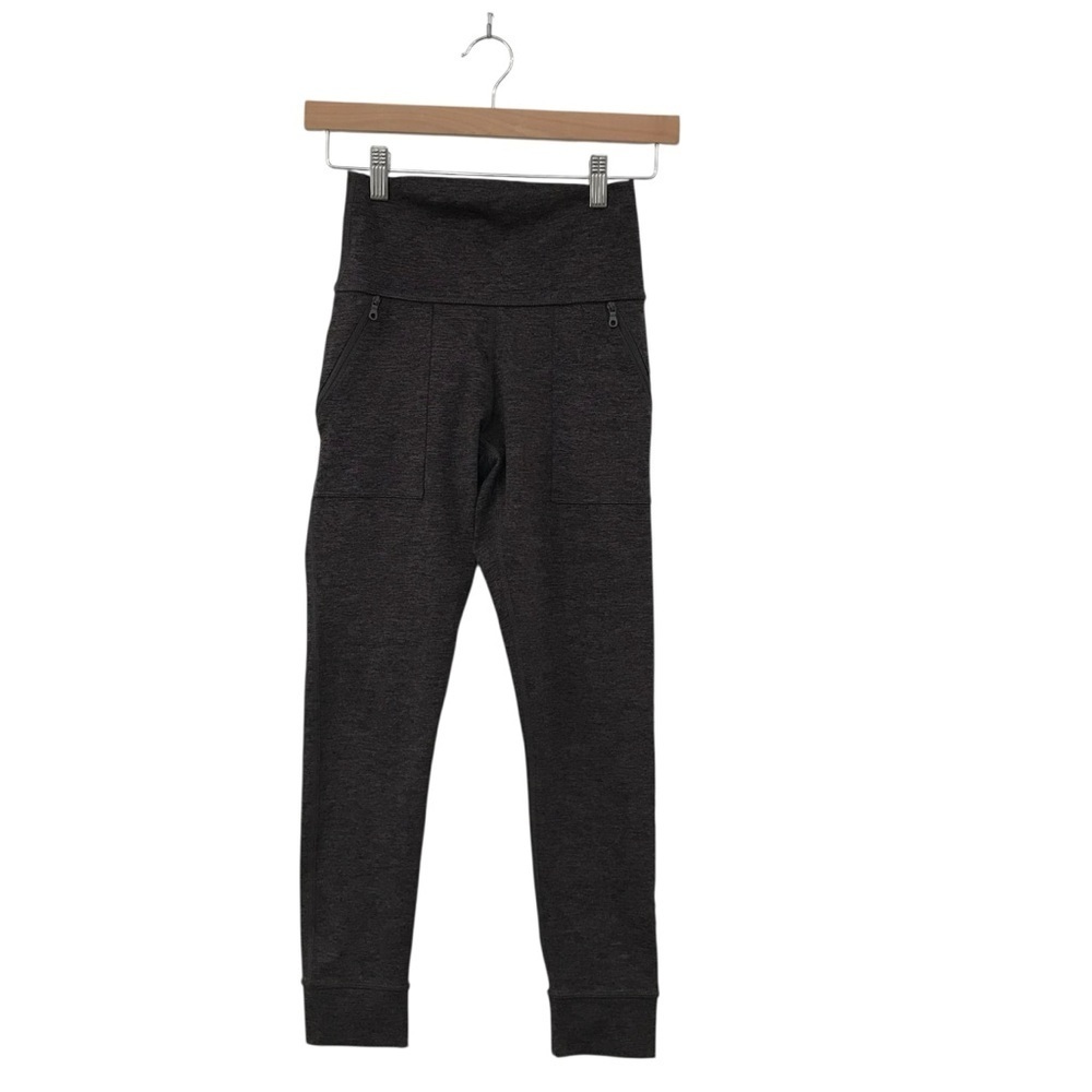 Offline by Aerie The Hugger Hi Rise Leggings Heathered Maroon Zipper Pockets S